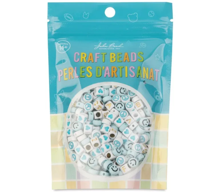 Craft Beads Star Mix – Pink – 70g