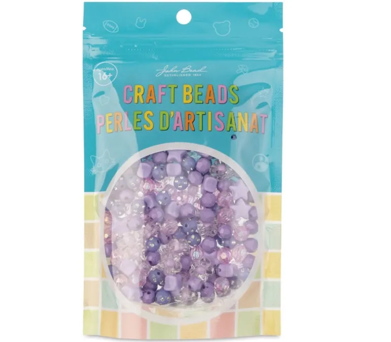 Craft Beads Star Mix – Pink – 70g