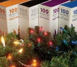 Craft Bright Lights – 100 Count – Indoor/Outdoor String Lights