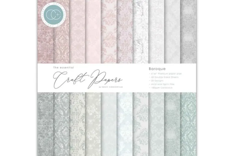 Craft Consortium Double Sided Paper Pad – 6×6 – Baroque
