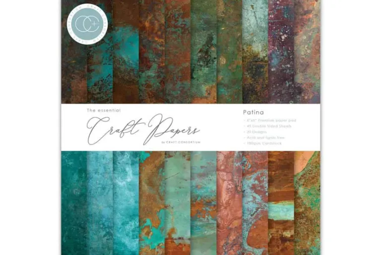 Craft Consortium Double Sided Paper Pad – 6×6 – Grunge