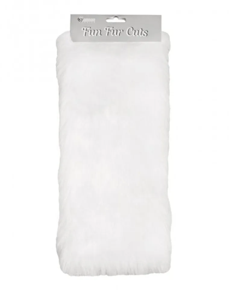Craft Cut 9-inch x 12-inch – Faux Fur Grizzly – White