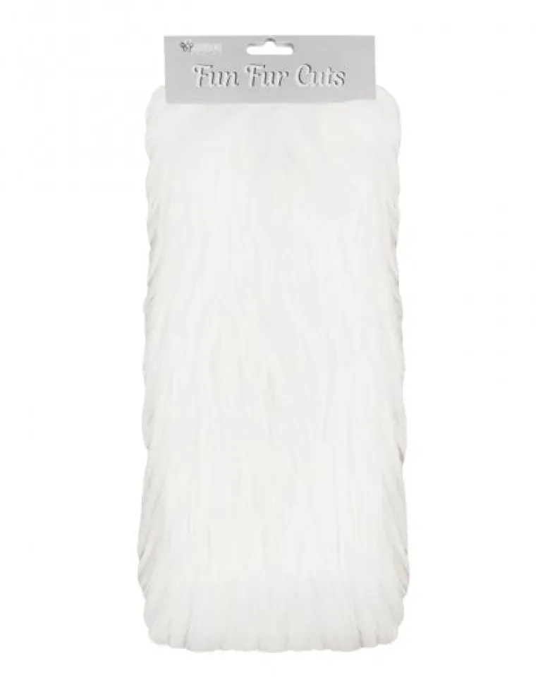Craft Cut 9-inch x 12-inch – Faux Fur Gorilla – White