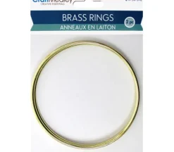 CraftMedley Brass Rings – 4-inch – 2 Piece