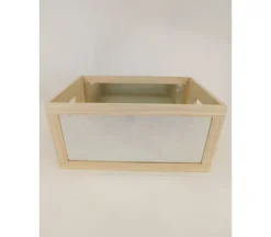 Crate with Galvanized Front – Large
