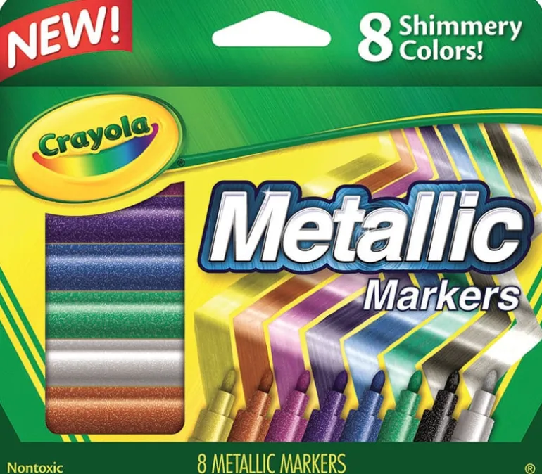 Crayola Metallic Markers Set – 8 Piece
