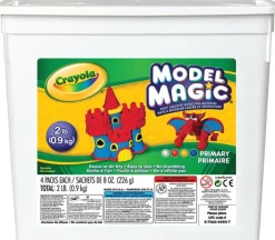 Crayola Model Magic Air Dry Clay – 4 Color – 2-pound Tub