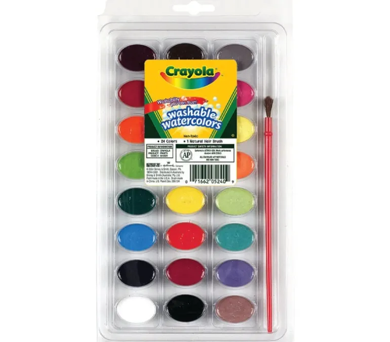 Crayola Washable Watercolor Set – 24 Piece