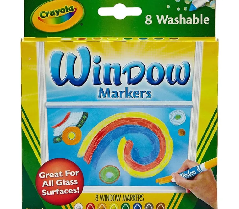 Crayola Window Markers – 8 Piece