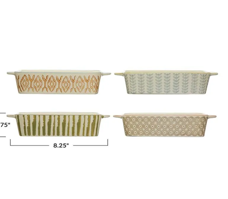 Creative Co-Op Brie Baker with Lids and Spreader – 1 Baker