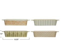 Creative Co-op Crochet Pot Holder with Leather Loop – 1 Holder