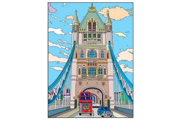 Creative Haven – Bridges Coloring Book