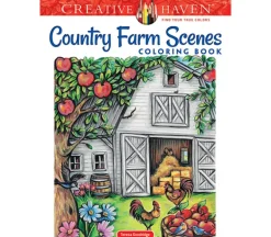 Creative  Haven – Counrty Farm Scenes Coloring Book