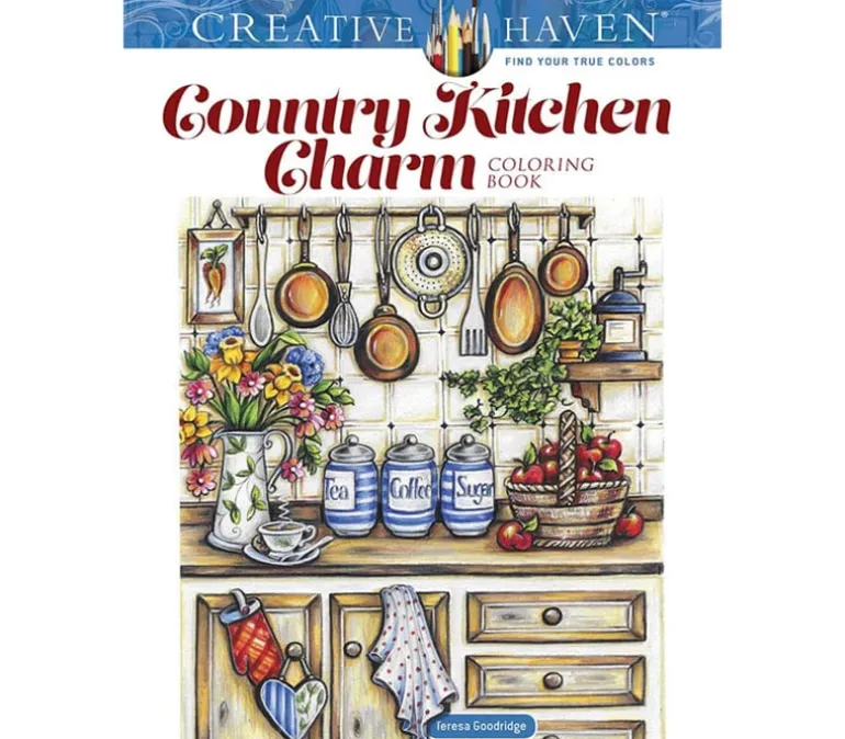 Creative Haven – Country Kitchen Charm Coloring Book