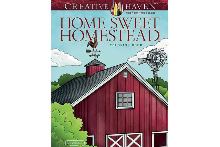 Creative Haven – Home Sweet Homestead Coloring Book