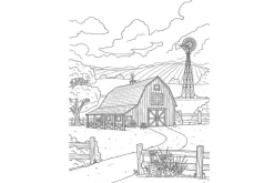 Creative Haven – Home Sweet Homestead Coloring Book