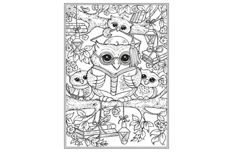 Creative Haven – Owldorable Coloring Book