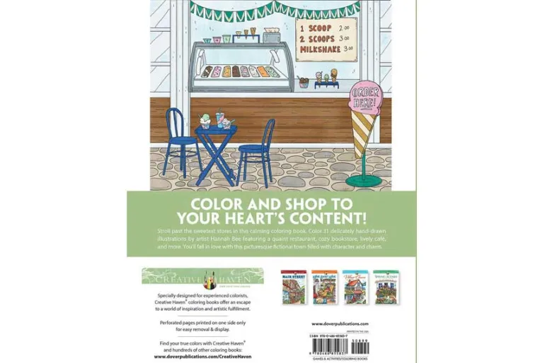 Creative Haven – Storefronts Coloring Book