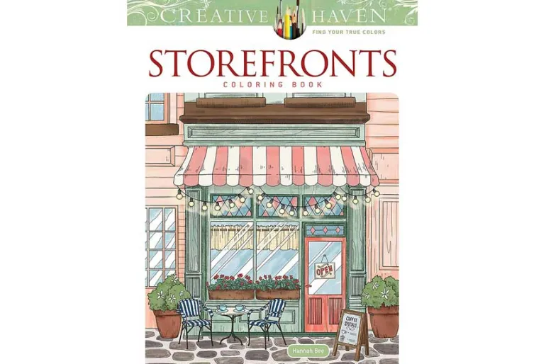 Creative Haven – Storefronts Coloring Book