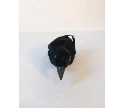 Crow Figurine with Metal Clip – 7.5-inch