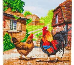 Crystal Art Diamond Painting Mounted Kit – Medium – Farm