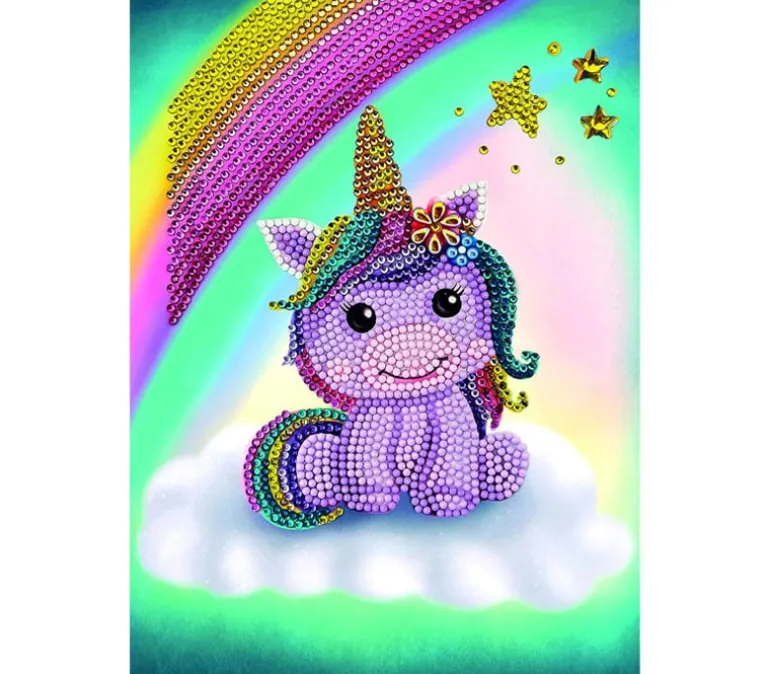 Crystal Art Diamond Painting Notebook Kit – Unicorn Smile