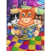 Crystal Art Diamond Painting Notebook Kit – Kitten Bedtime