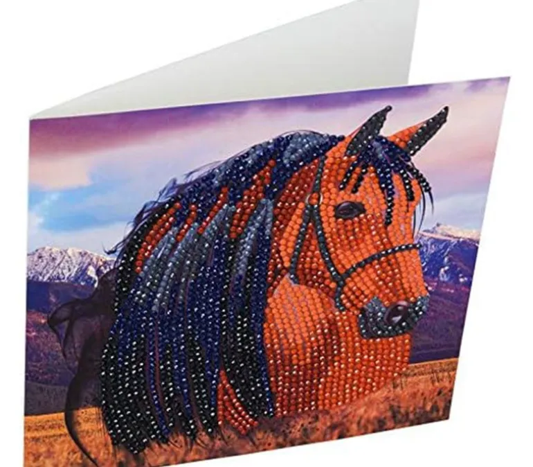 Crystal Art Diamond Painting Card Kit – Horse
