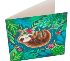 Crystal Art Diamond Painting Card Kit – Sloth