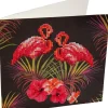 Crystal Art Diamond Painting Card Kit – Flamingos