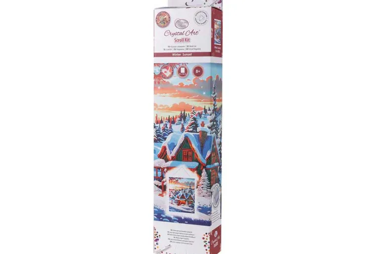 Crystal Art Scroll Kit – Cosmic Unicorn