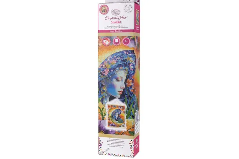 Crystal Art Scroll Kit – Cosmic Unicorn