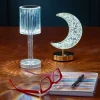 Crystal Cylinder Touch Lamp