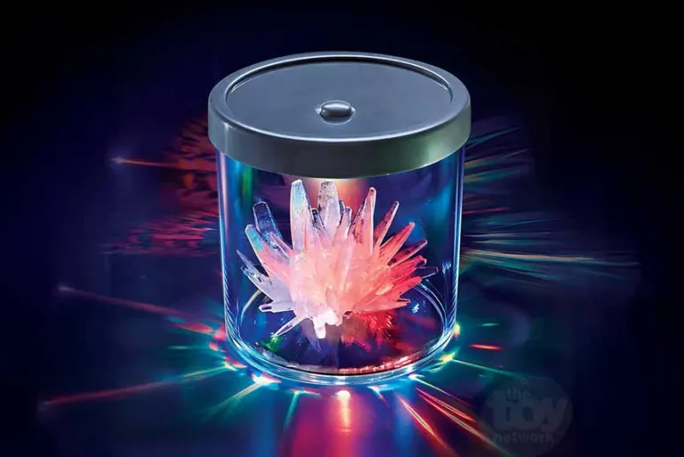 Crystal Growing Kit with Color-Changing Light-Up Display