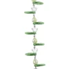 Crystal Lane DIY Flower 7-inch Bead Strand DIY Flower Green/White- Leaf Lotus Pear
