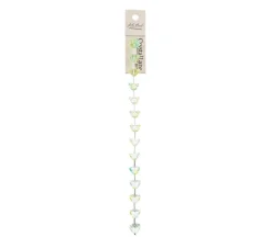 Crystal Lane DIY Flower 7-inch Bead Strand Lotus Green and Blue Mix10mm 15pcs