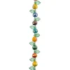 Crystal Lane DIY Flower 7-inch Bead Strand Pear Mix 2 with Green Leaves- 14pcs