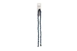 Crystal Lane 7-inch Strands 6mm Bicone Opaque Black