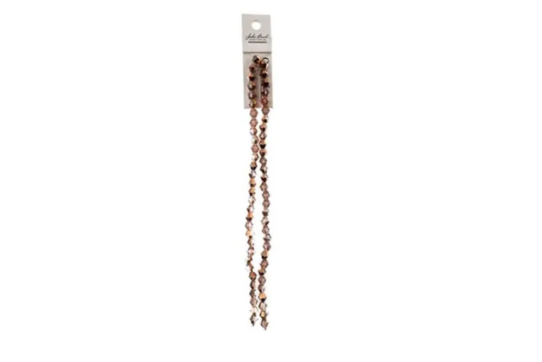 Crystal Lane 7-inch Strands 6mm Bicone Opaque Gunmetal Luster