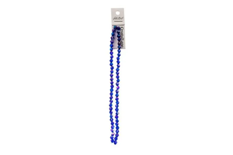 Crystal Lane 7-inch Strands 6mm Bicone Opaque Copper Iris