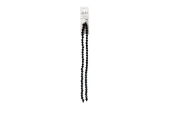 Crystal Lane 7-inch Strands 6mm Bicone Opaque Dark Sapphire with Half Multi Color Iris