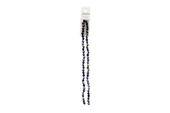 Crystal Lane 7-inch Strands 6mm Bicone Opaque Dark Sapphire with Half Multi Color Iris