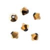 Crystal Lane 7-inch Strands 6mm Bicone Transparent Sapphire AB