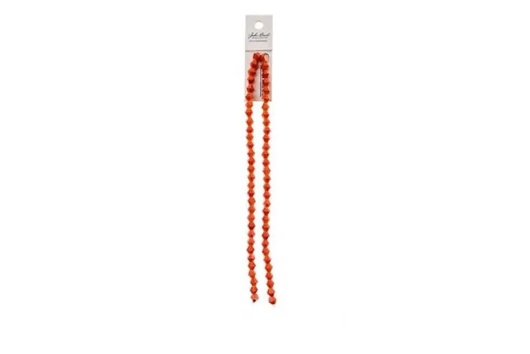 Crystal Lane 7-inch Strands 6mm Bicone Opaque Blue with Half Champagne Luster