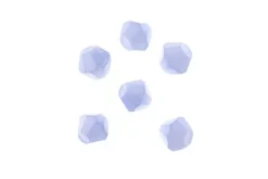 Crystal Lane 7-inch Strands 6mm Bicone Opaque Blue with Half Champagne Luster