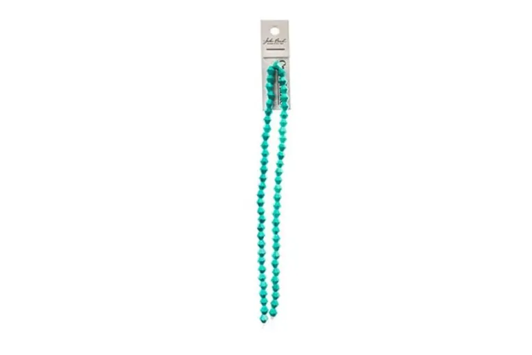 Crystal Lane 7-inch Strands 6mm Bicone Opaque Blue with Half Champagne Luster