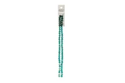 Crystal Lane 7-inch Strands 6mm Bicone Opaque Blue AB