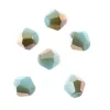 Crystal Lane 7-inch Strands 6mm Bicone Opaque Turquoise Blue