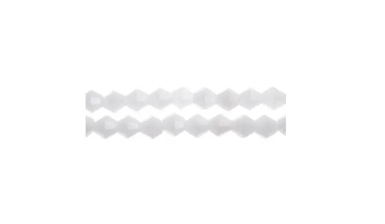 Crystal Lane 7-inch Strands 6mm Bicone Opaque Light Champagne Luster