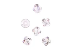 Crystal Lane 7-inch Strands 6mm Bicone Opaque Light Champagne Luster